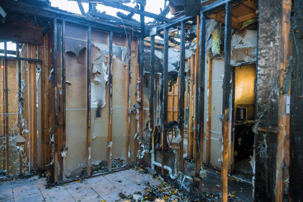 Professional Emergency Fire Cleanup technician working in Webster, TX